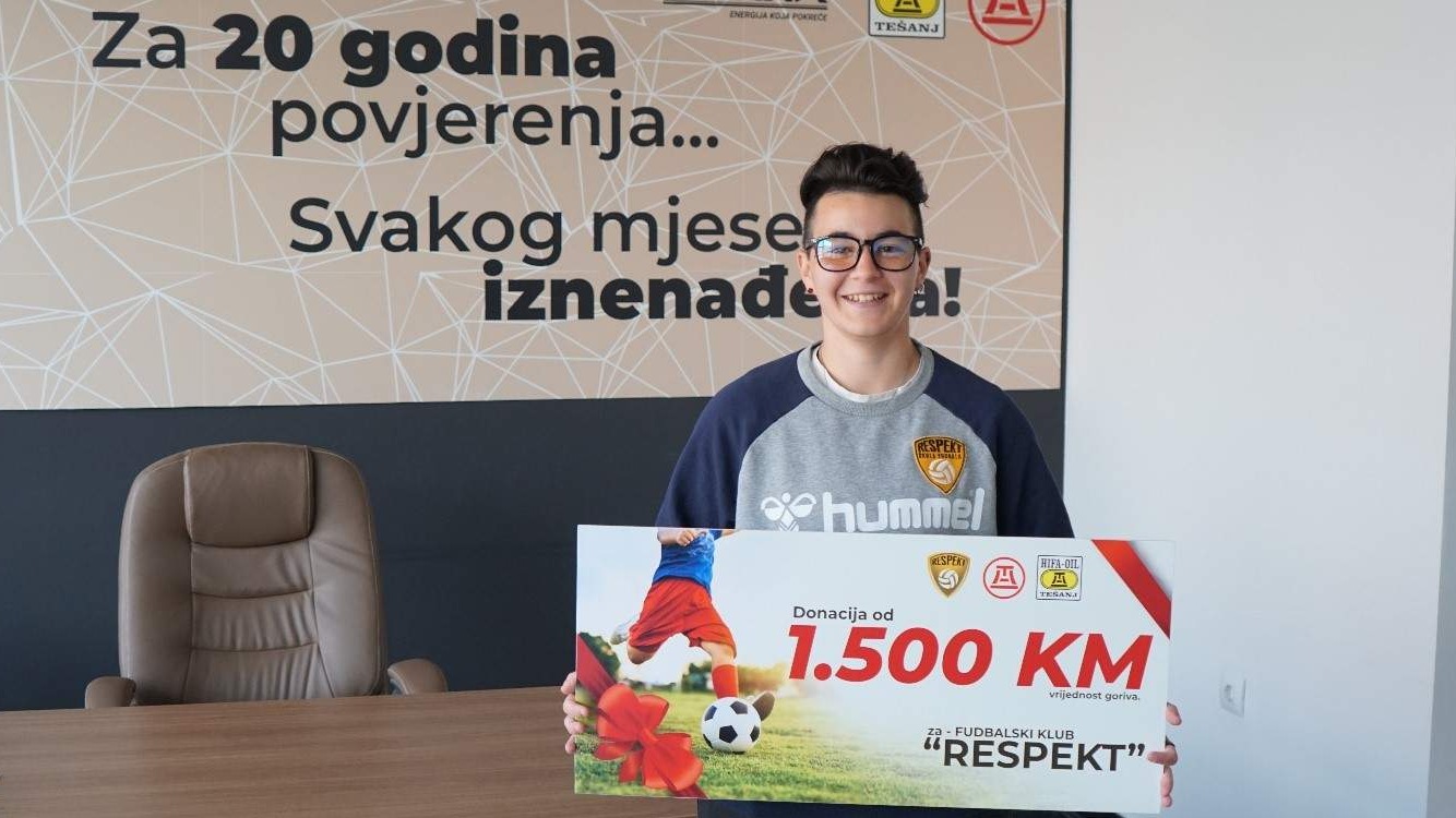 KOMPANIJA HIFA-OIL IZDVOJILA SREDSTVA FUDBALSKOM KLUBU „RESPEKT“ ZA DJECU SA POTEŠKOĆAMA U RAZVOJU I DJECI VULNERABILNE ROMSKE POPULACIJE